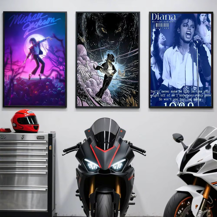 Kayou Michael Jackson Anime-Poster Kunstdruck in Mehrfarben B/H: 15,0 x 15,0 cm - Bild 3