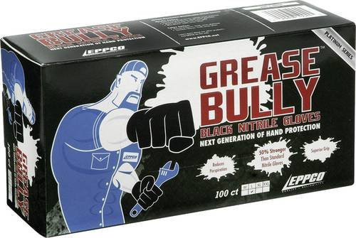 Kunzer GREASE BULLY XXL Nitril Einweghandschuhe in Schwarz, 100 Stück, Größe XXL - Bild 1