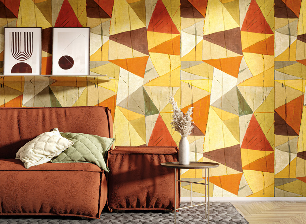 Jannelli & Volpi Tapete Savana 6632 in Beige und Braun mit abstraktem Vintage-Design aus Vlies - Bild 1