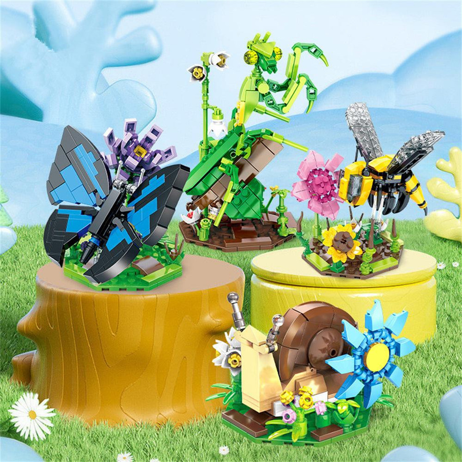 HYMILENARIO Insektenwelt Pflanzenfiguren Bausteine - Bild 2