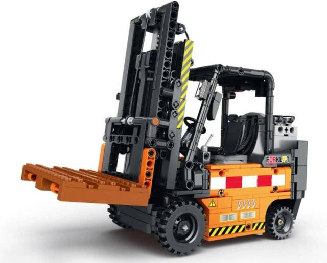 Reobrix Gabelstapler Klemmbaustein Modell 722 Teile ab 14 Jahren - Bild 1