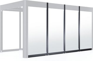 SunElements Wand für Pavillon SunCover Deluxe, Farbe: Schwarz, Breite: 4 m - Bild 1