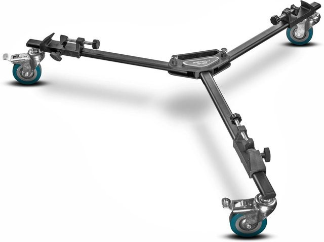 Walimex Pro WT-600 Stativwagen für Lampenstative in Schwarz mit 10 kg Traglast - Bild 1