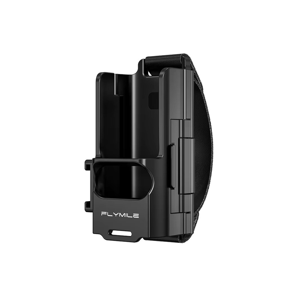 Flymile Handband-Schutzhülle für DJI Osmo Pocket 4P, 4 und 3 mit Kaltplatten-Erweiterungsrahmen und Verlängerungsgriff in Schwarz - Bild 6
