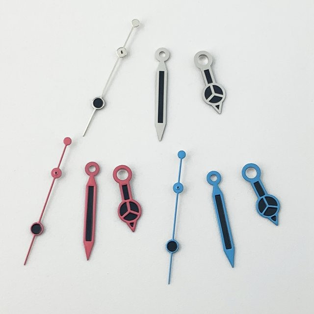 Goutent Uhrzeiger, Silber, Blau, Rose, Pink, passend für NH35 NH36 Miyota ETA2824 PT5000 - Bild 1