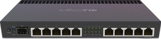 Mikrotik RB4011iGS+RM Gigabit Ethernet Kabelrouter in Schwarz - Bild 1