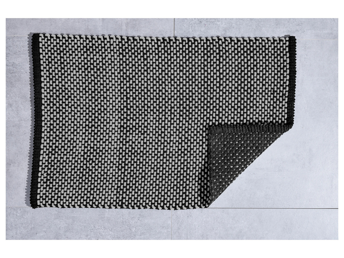 LIVARNO HOME Struktur-Badematte Grau, rutschhemmend und waschbar, B/T: 90 x 60 cm - Bild 2