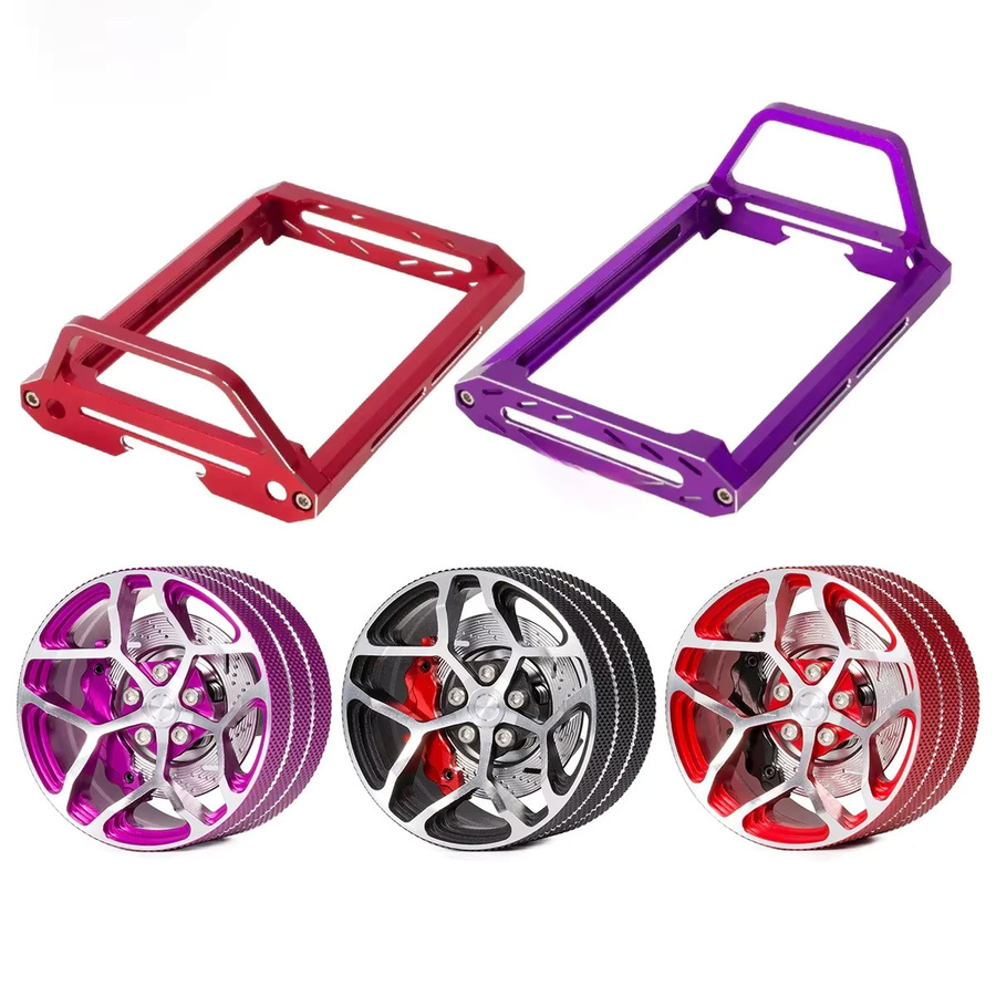 Flysky Aluminium CNC Sender Tragegriff und Schutz Bevel Upgrade Lenkrad für NB4, Noble Lite und PRO Controller in Schwarz und Multicolour - Bild 2
