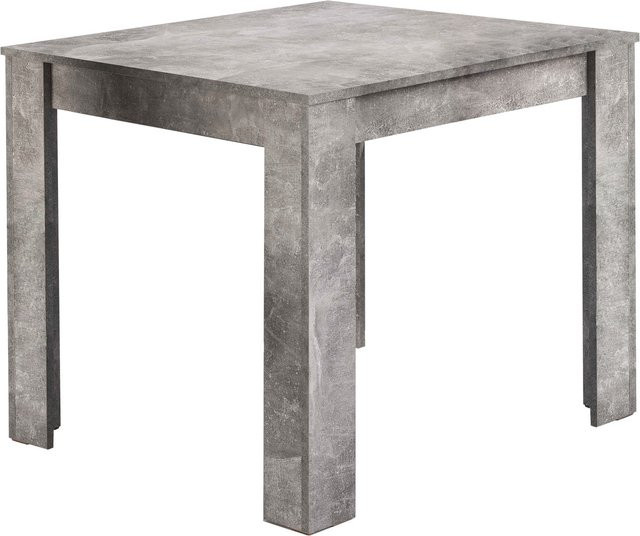 byLIVING Esstisch NEPAL in Grau mit Beton-Optik, B/T/H: 80 x 80 x 75 cm - Bild 1