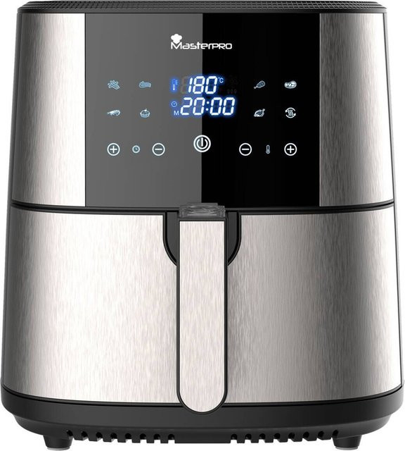 MASTERPRO Heißluftfritteuse BGMP-9167-CT mit Digitaldisplay in Schwarz und Silber - Bild 1