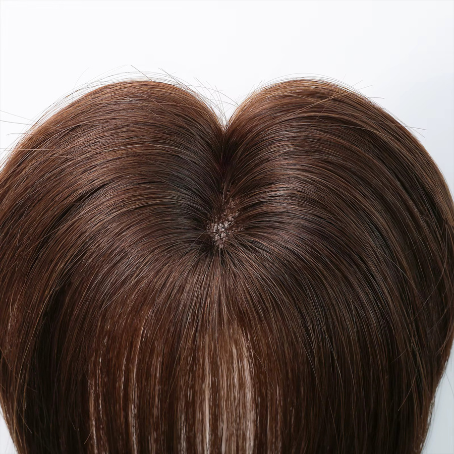 HAIRCUBE Echthaar-Topper, honigbraun, 3D-Wispy-Pony, 25,4 cm, Damen - Bild 3