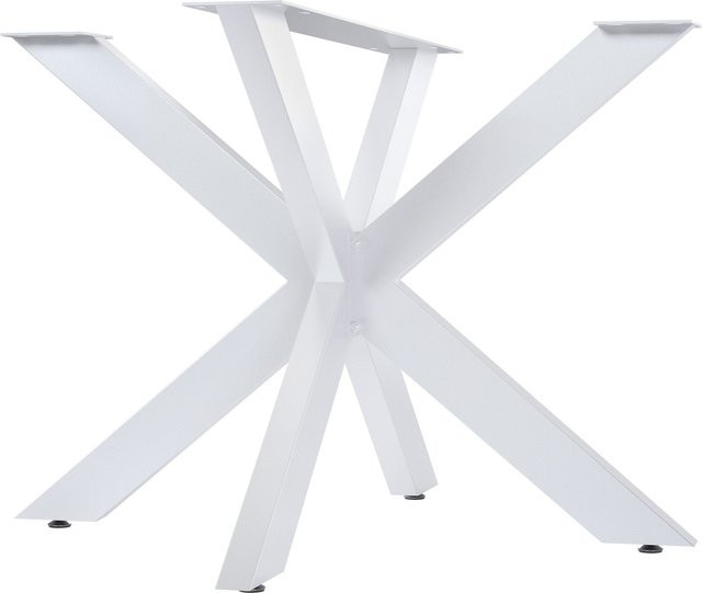 CLP Tischbeine Hardwick Sternförmiges Tischgestell aus Metall in Weiß, Höhe: 71 cm - Bild 1