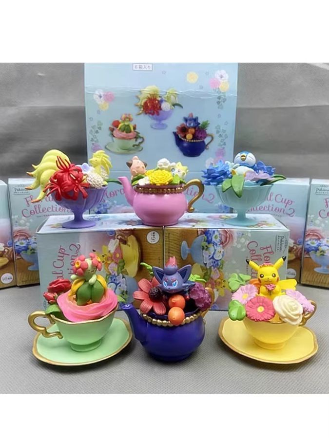 Bandai Pokemon Blind Box Sammelfiguren Multicolor mit Pikachu, Zorua, Piplup, Bellossom, Togepi und Ninetales - Bild 2