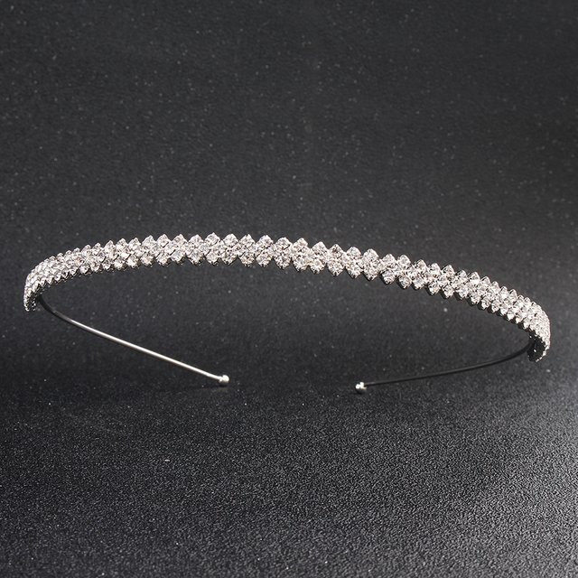 Haarband, silberfarben, Strass, Kinder - Bild 1
