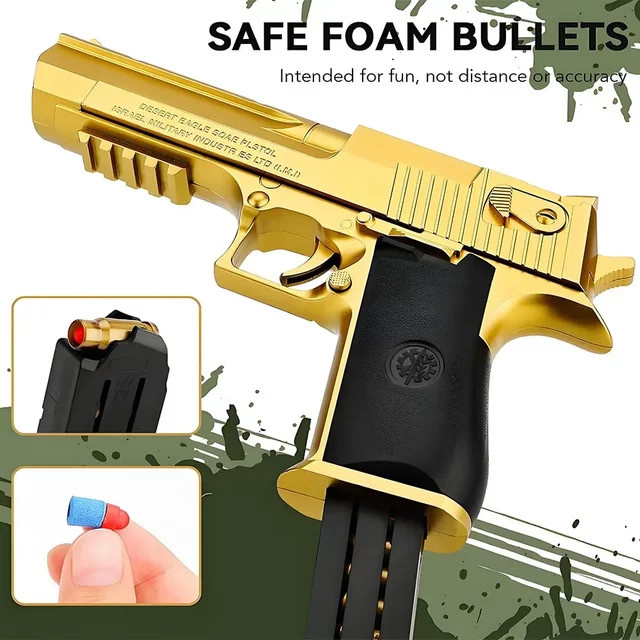 QEducational Spielzeugpistole mit Hülsenauswurf, Schaumstoff-Softbullet-Blaster - Bild 1