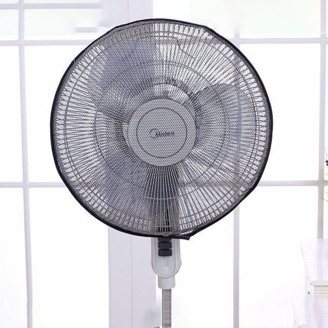 BC-Warm Home Universal Elektrischer Ventilator Schutzhülle in Schwarz für 16 bis 18 Zoll mit Kindersicherung und Einklemmschutz - Bild 1