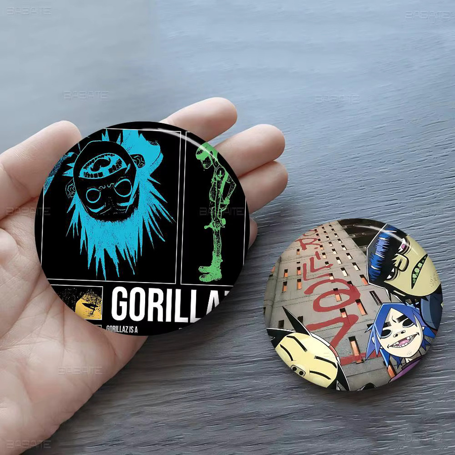 Brosche G-GorillazS Virtual Band, Meme Badge, Gamer - Bild 3