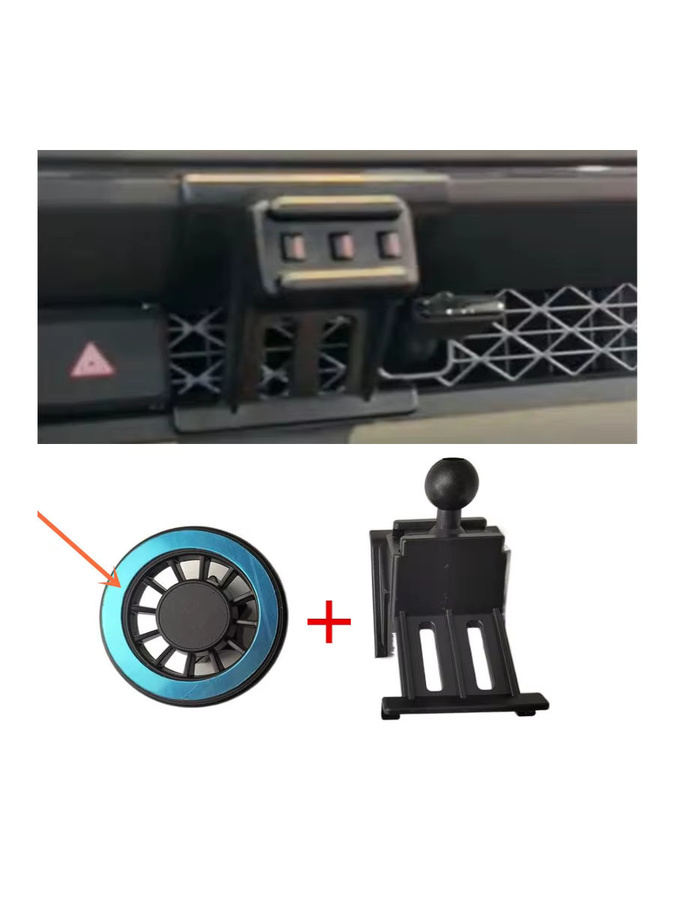 Magnetische Smartphone-Halterung aus ABS-Kunststoff für Honda Accord 2023-2025 MK11 in Schwarz - Bild 3