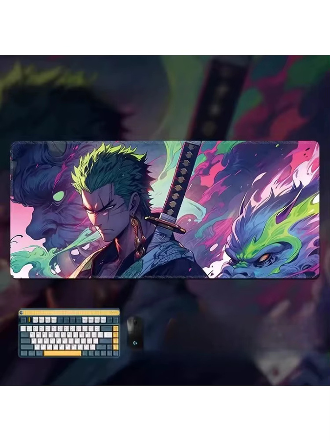 Bandai One Piece Roronoa Zoro Gaming-Tastaturunterlage aus Leder in Multicolour - Bild 2