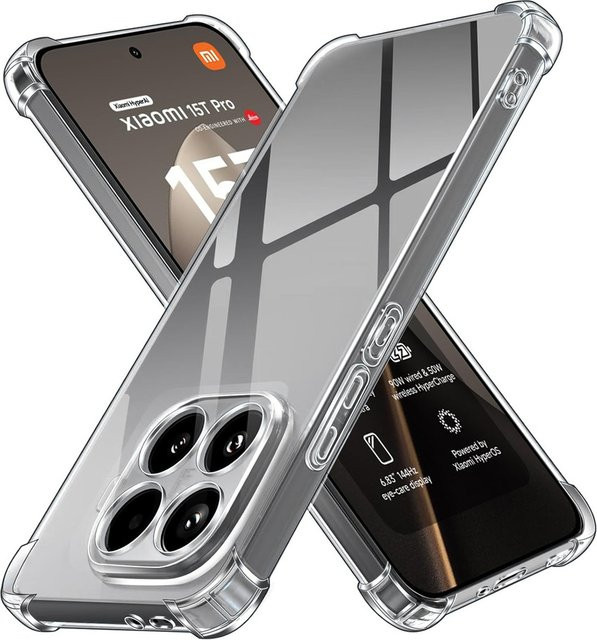 Stoßfeste und ultradünne Silikonhülle für Xiaomi 15T Pro 5G in Transparent - Bild 1