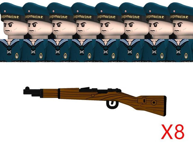 Yiran toy Militär Zweiter Weltkrieg Deutsche Marine Figuren Bausteine, Soldaten, ab 14 Jahren - Bild 1