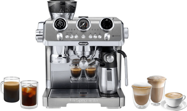 De'Longhi La Specialista Maestro EC9885.M Siebträgermaschine mit Cold Brew Funktion in Silber - Bild 1