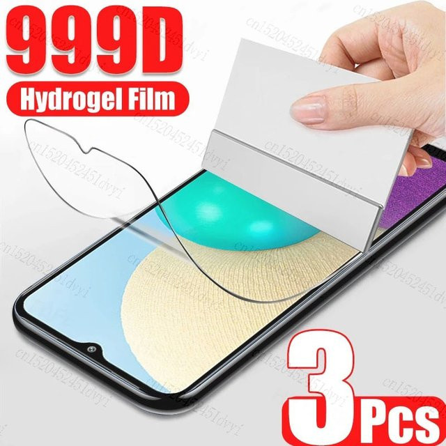 3er Set Hydrogel Display Schutzfolie für Samsung Galaxy A12 A22 A31 A32 A51 A52S 5G A10 A20E A21S A30S A40 A50 A70 M21 M31 in Transparent - Bild 1