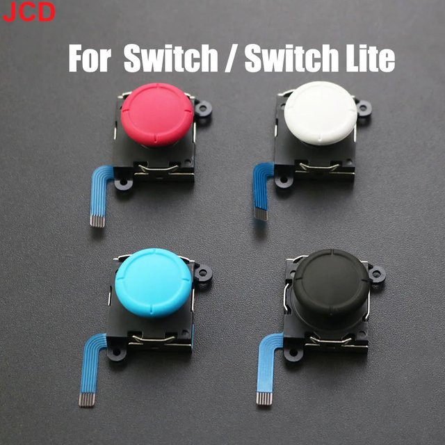 Joycon Ersatz Joystick für Nintendo Switch, NS Lite und OLED in den Farben Blau, Schwarz und Rot (Links und Rechts) - Bild 1