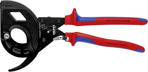 Knipex Kabelschneider 95 32 320 mit Ratschenprinzip und Mehrkomponenten-Griff in Schwarz/Multicolor - Bild 1