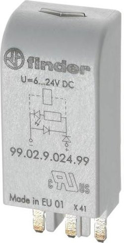 Finder Steckmodul 99.02.3.000.00 in Grau und Weiß - Bild 1