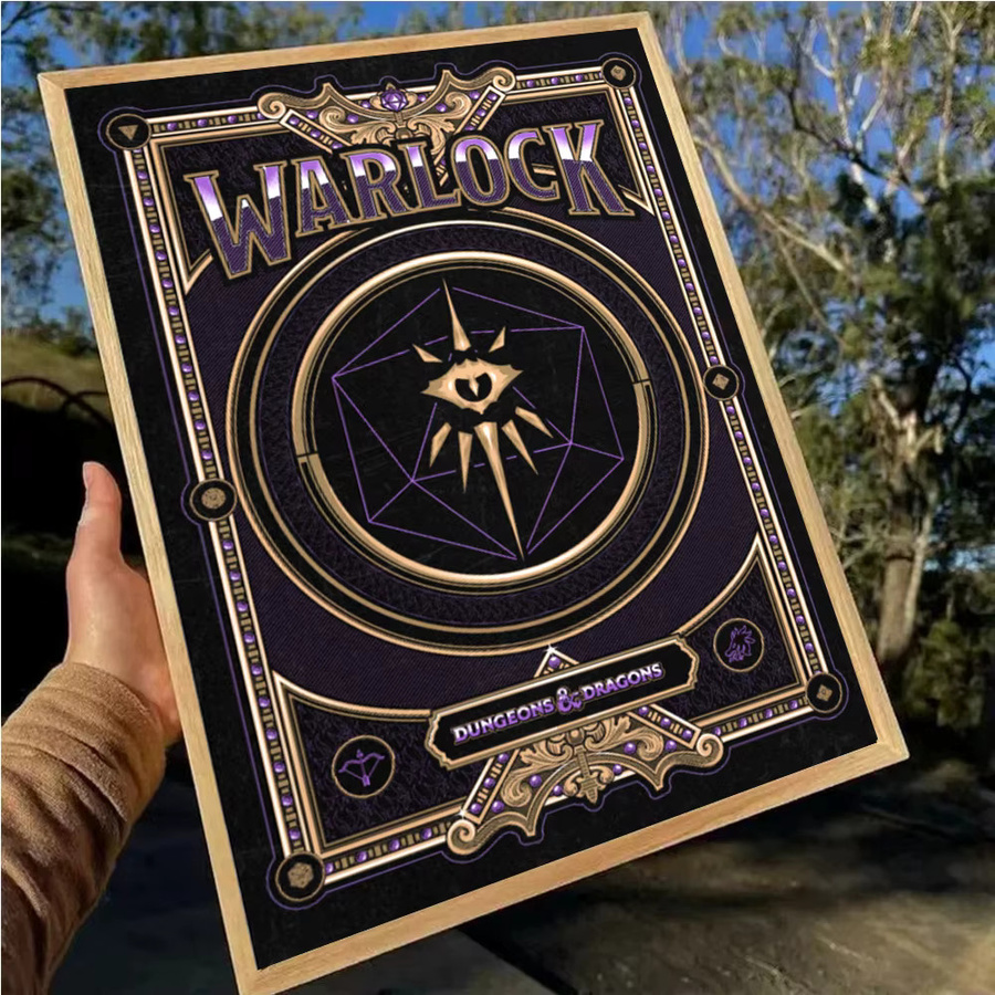 Potdemiel Retro Leinwandmalerei mit geometrischem Symbolmuster für dein Fantasy Abenteuer Spielzimmer - Bild 2