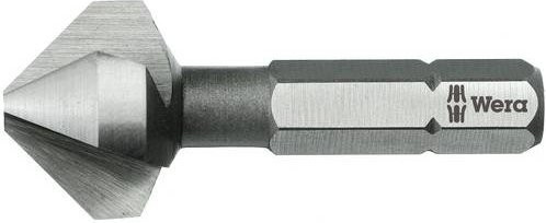 Wera 3-nutiger Kegelsenker-Bit aus HSS in Silber, Durchmesser: 12,4 mm, Länge: 35 mm - Bild 1