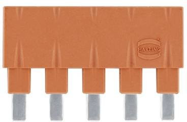 HARTING Steckbrücke 09330009833 in Rot und Orange aus Kunststoff - Bild 1