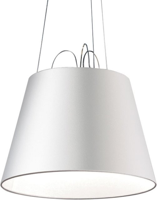 Artemide Tolomeo Mega 42 Sospensione Pendelleuchte aus Aluminium in Silber und Weiß mit verstellbarem Schirm - Bild 1