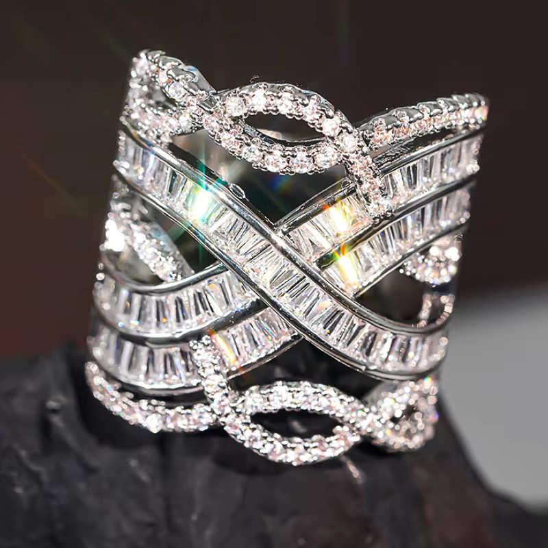 Huitan Ring, Silber, Zirkonia, Damen - Bild 2