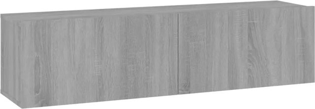vidaXL TV-Wandschrank Grau, B/T/H: 120 x 30 x 30 cm - Bild 1