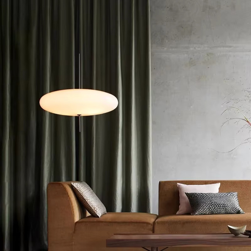 Moderne LED-Pendelleuchte von CETANT im runden Design, Schwarz oder Weiß, für Wohnzimmer, Esszimmer und Home Office - Bild 5