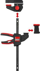 Bessey Einhand-Tischzwinge EZR15SET 2er-Set mit einer maximalen Spannweite von 150 mm - Bild 2