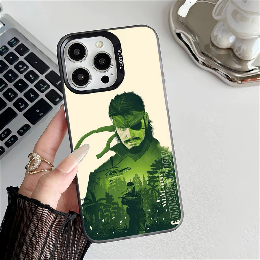 Metal Gear Solid Handyhülle mit Plating-Schutz für Apple iPhone 11 12 13 14 15 16 Pro Max Plus in Multicolour - Bild 3