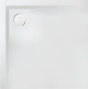 Hoesch Mineralguss-Duschwanne Muna Solique, quadratisch, Steingrau, Antirutsch, B/T/H: 90 x 90 x 3 cm - Bild 1