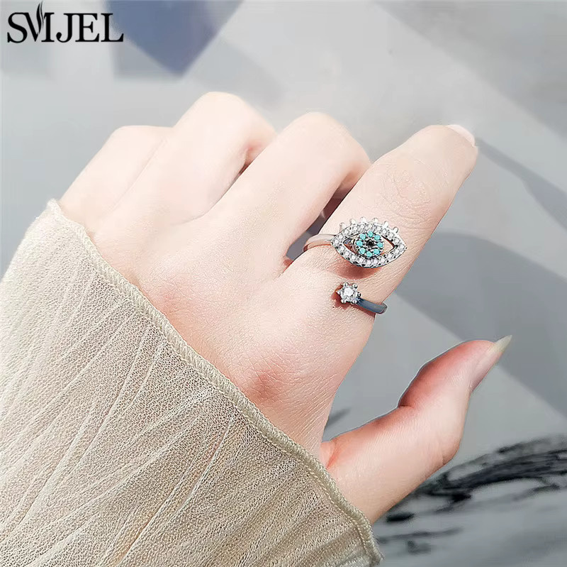 SMJEL Angstring, Schneeflocke, Sonnenblume, Silber, Damen - Bild 2