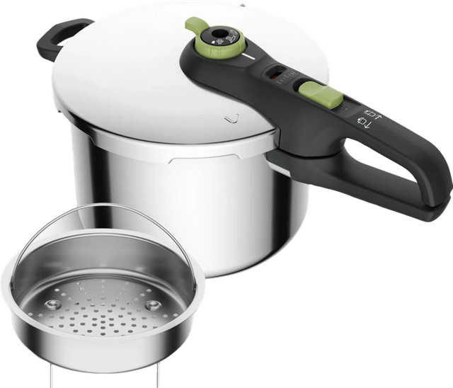 Tefal Secure 5 Trendy Schnellkochtopf mit 6 Liter Volumen und Dampfkorb - Bild 1