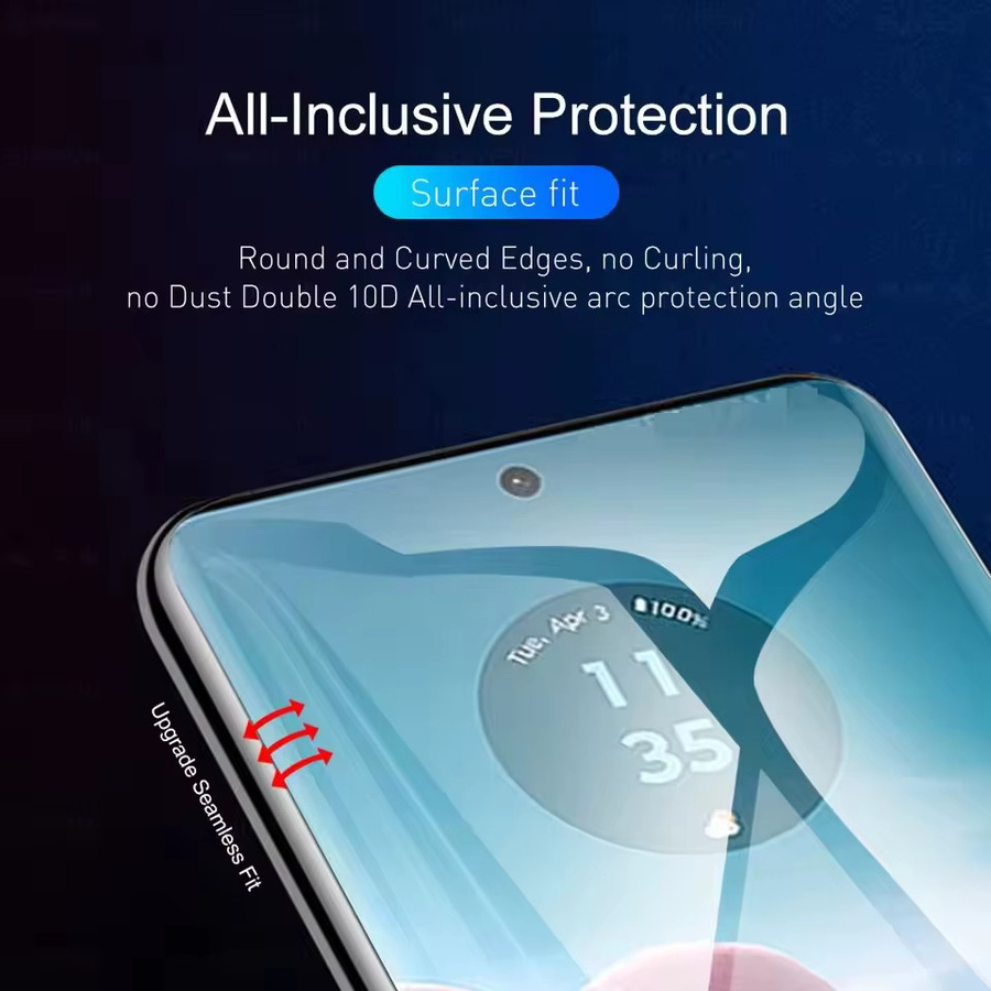 3er Pack HD Hydrogelfolie Displayschutzfolie für Motorola Moto Edge 60 Fusion 5G, transparent - Bild 2