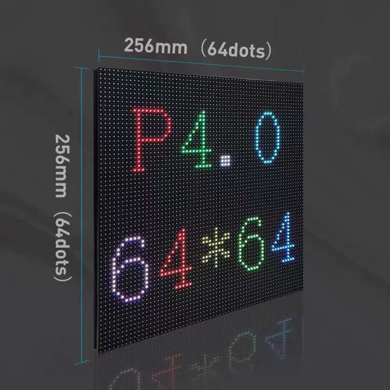MUEN LED P4 LED-Displaymodul für Innenräume, SMD2121 RGB, Vollfarbig, Schwarz, B/H: 256 x 256 mm, 64 x 64 Pixel, 32 Scan - Bild 2