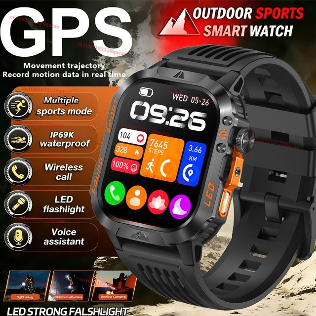 Ola Esporte Smartwatch, GPS, Schwarz, Silikon, Herren - Bild 1