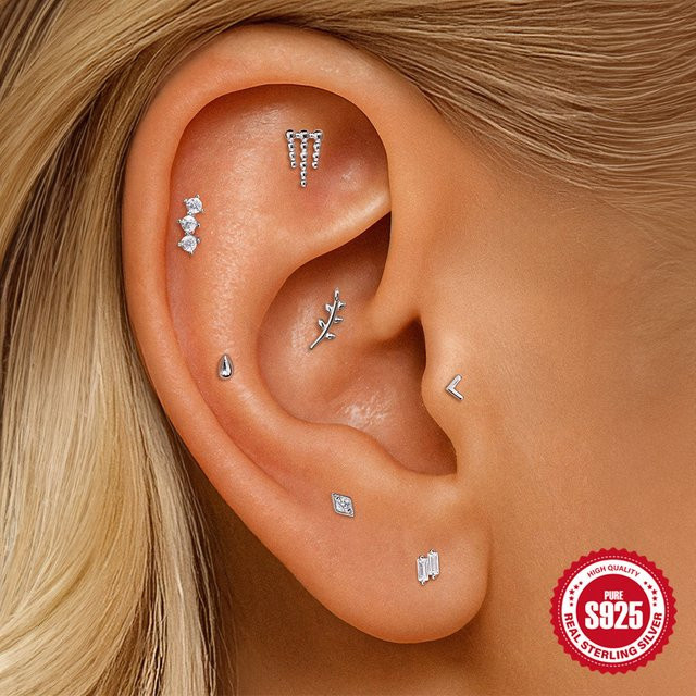 ROXI Ohrringe, 925 Silber, Tropfen/Kugel/Geometrisch, Damen - Bild 1