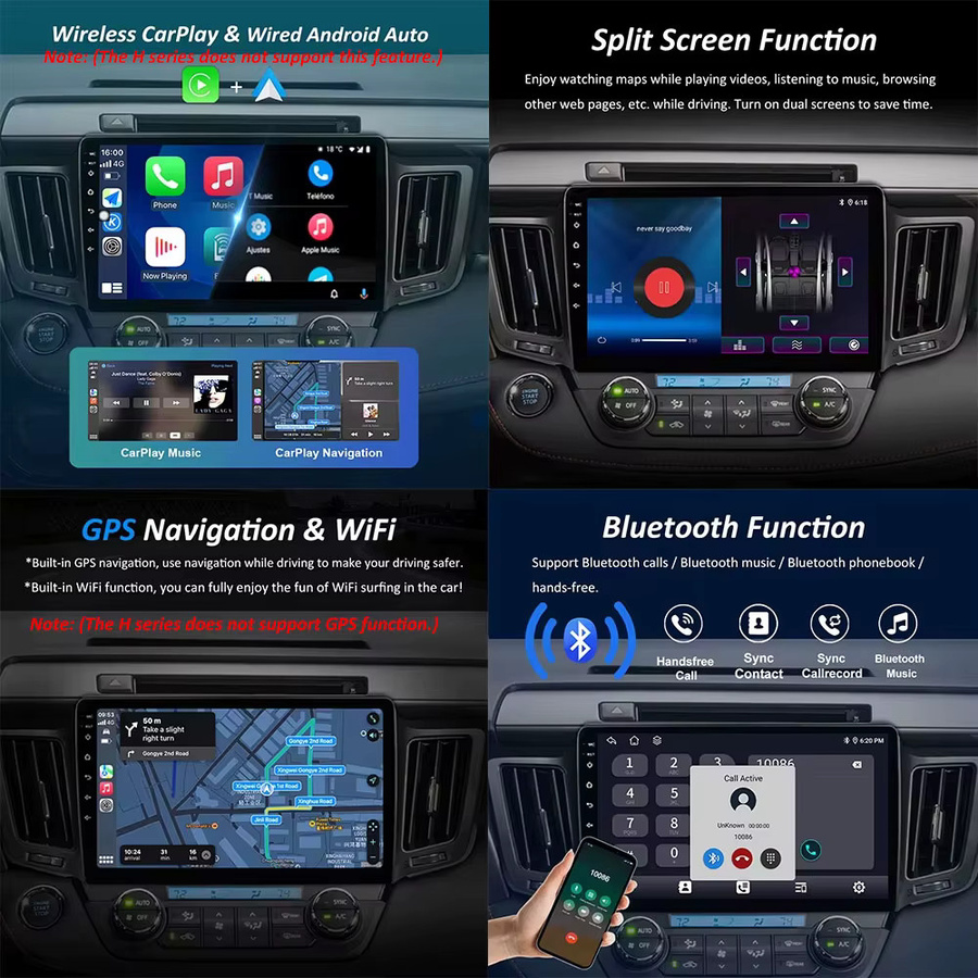 KJ-NAVI Android 14 Autoradio mit Navigation und Multimedia Player für Opel Combo Corsa Tigra 2001–2011, HD Bildschirm, Bluetooth, WiFi und 4G in Schwarz - Bild 2