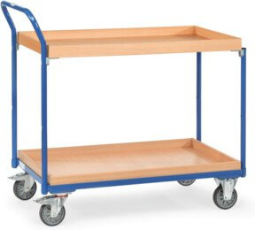 Fetra Tischwagen 3762 in Blau mit TPE-Reifen und 300 kg Tragkraft - Bild 1