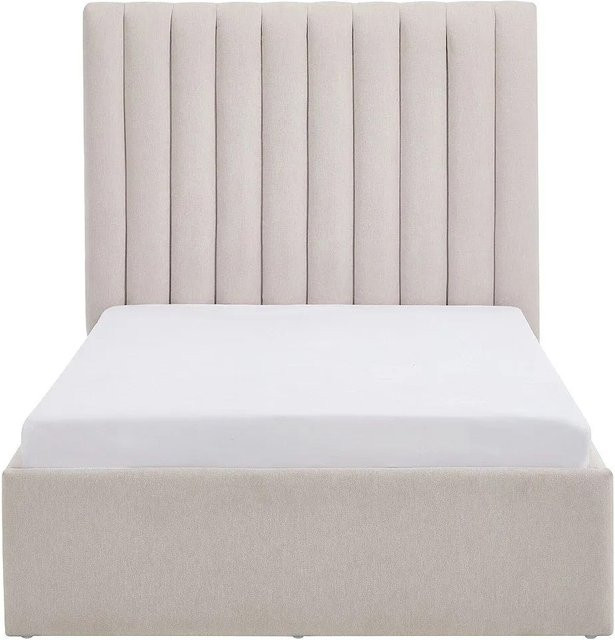 Saraneli Bett mit Bettkasten in Beige, Modernes Polsterbett mit Lift-up-Funktion, B/T/H: 98 x 103 x 213 cm - Bild 1
