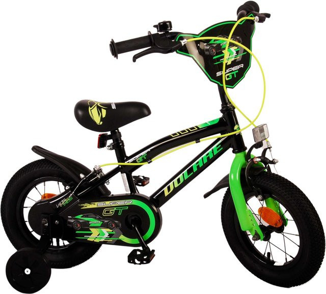 TPFSports Super GT Kinderfahrrad, 12 Zoll, Grün, 2 Handbremsen - Bild 1